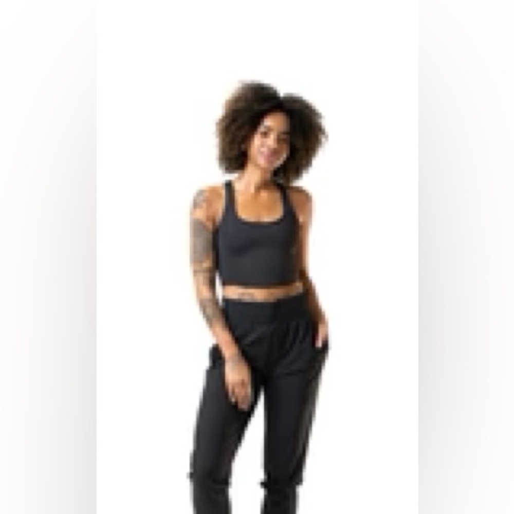 Balance Athletica/Vitality Corset Inspired Roam Tank in Black